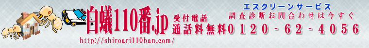 白蟻（しろあり）工事のエスクリーンサービス